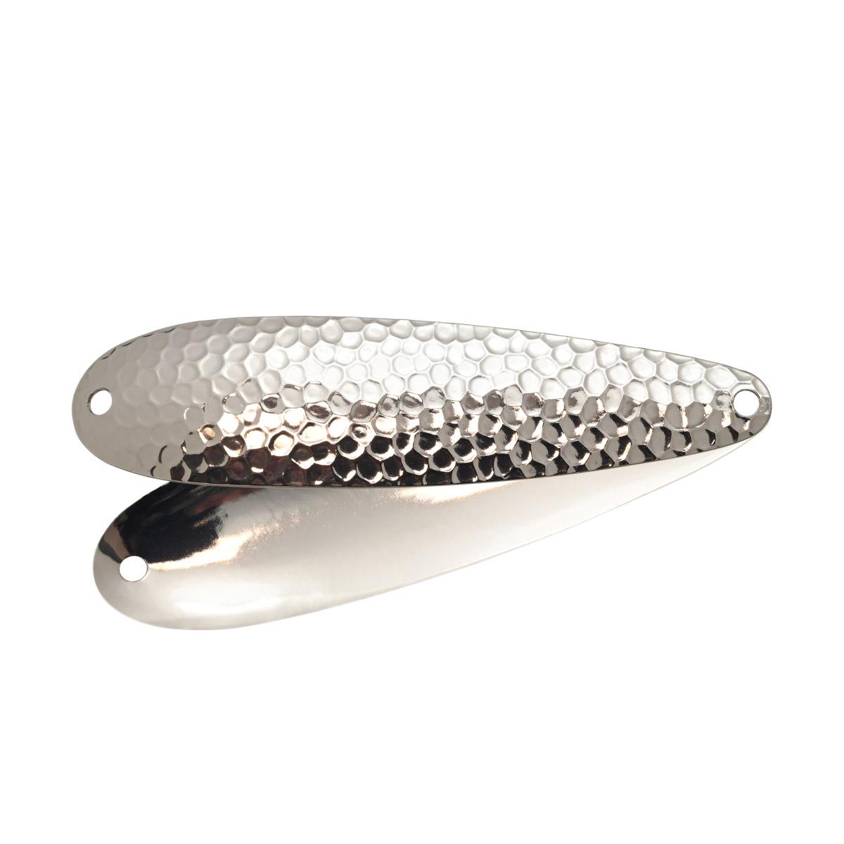 6 Pack Fish WOW! 1oz Crocodile Spoons - Silver Trolling & Casting Jig Lures For Fresh & Saltwater